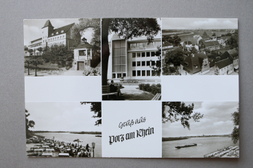 Ansichtskarte AK Köln Gruß aus Porz am Rhein 1960er Jahre Häuser Straße Architektur Ortsansicht NRW